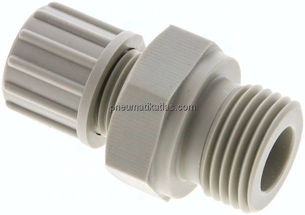 Gerade Verschraubung G 1/2"-10x4mm, Polypropylen