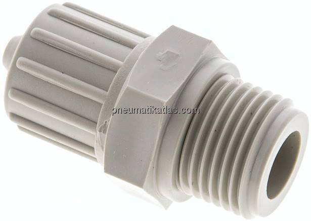Gerade Verschraubung G 1/2"-12x6mm, Polypropylen