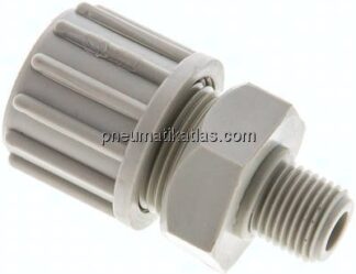 Gerade Verschraubung G 1/4"-16x10mm, Polypropylen