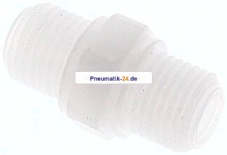Doppelnippel G 1/4"-G 1/4", Polypropylen