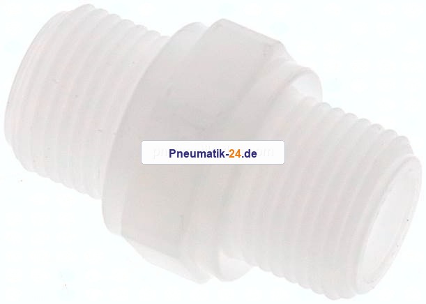 Doppelnippel G 3/8"-G 3/8", Polypropylen