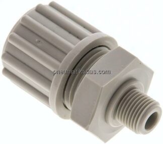 Gerade Verschraubung G 1/8"-12x6mm, Polypropylen