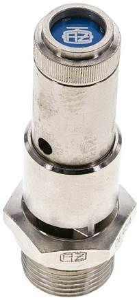 TÜV-Sicherheitsventil G 3/4" (DN10), 0,70 bar, Messing vernickelt