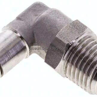 Winkel-Steckanschluss, pos. R 1/4"-4mm, IQS-Edelstahl
