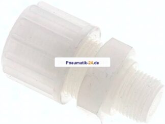 Gerade Verschraubung G 3/8"-16x10mm, PVDF