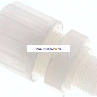 Gerade Verschraubung G 3/8"-16x10mm, PVDF