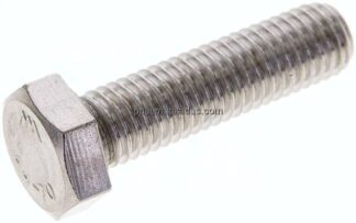 Sechskantschraube DIN 933, M 12x45, Edelstahl A4