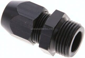 Gerade Verschraubung G 3/8"-10x4mm, Aluminium