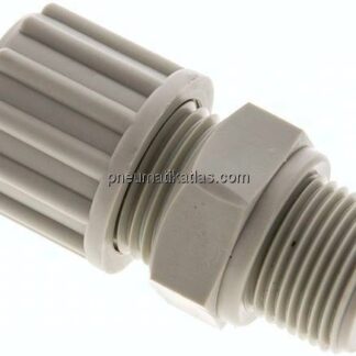 Gerade Verschraubung G 3/8"-12x6mm, Polypropylen