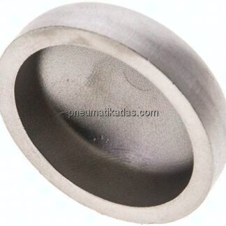 Rohrkappe 33,7x3,0mm, 1.4571, ähnlich DIN 28011