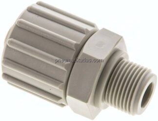 Gerade Verschraubung G 3/8"-15x9mm, Polypropylen