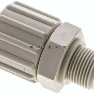Gerade Verschraubung G 3/8"-15x9mm, Polypropylen