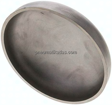 Rohrkappe 114,3x3,0mm, 1.4571, ähnlich DIN 28011