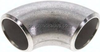 Rohrbogen Typ3, 42,4x4,0mm, 1.4571, nahtlos, EN 10253 Typ A (DIN 2605)
