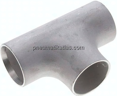 T-Stück 48,3x2,0mm, 1.4571 geschweißt, EN 10253 Typ A (DIN 2615)