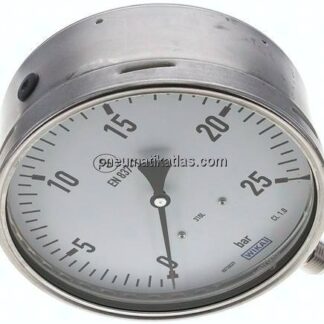 Sicherheits-Manometer senkrecht, 160mm, 0 - 25 bar