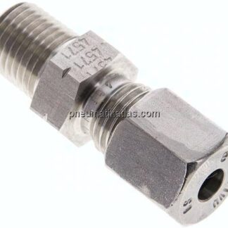 Gerade Schneidringverschr. NPT 1/4"-6 S (M14x1,5), 1.4571