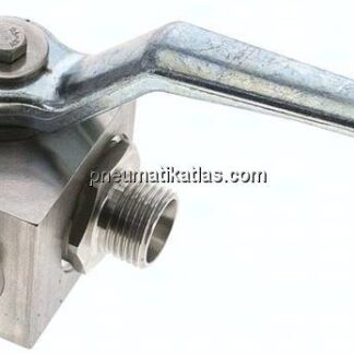 ES-Hochdruck-3-Wege Kugelhahn, T-Bohrung, 12 L (M18x1,5), 0 - 315bar