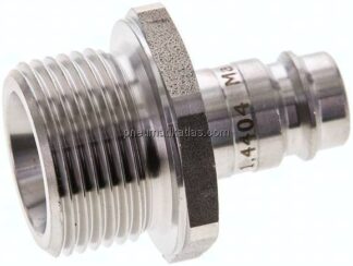 Kupplungsstecker (NW10) G 3/4"(AG), 1.4404