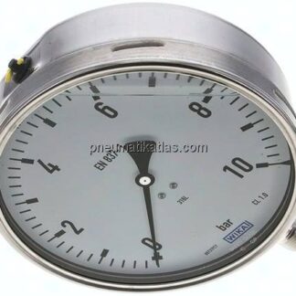 Chemie-Glycerin-Manometer senkrecht,160mm, 0 - 10 bar