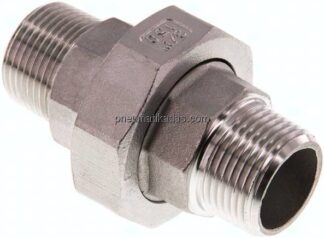 Doppelnippel trennbar R 3/4" flach dichtend,1.4408