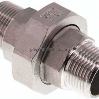 Doppelnippel trennbar R 3/4" flach dichtend,1.4408
