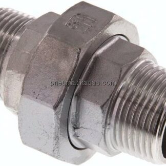 Doppelnippel trennbar R 1" flach dichtend,1.4408