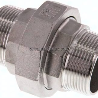 Doppelnippel trennbar R 1-1/2" flach dichtend,1.4408