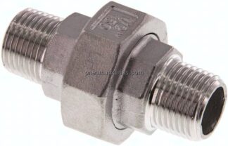Doppelnippel trennbar R 1/2" flach dichtend,1.4408