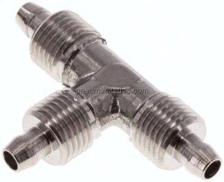 T-Gewindestück 6x4mm, 1.4404 ohne Muttern