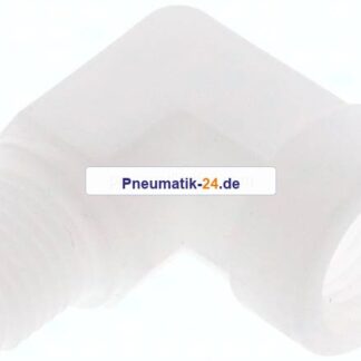 90°-Einschraubwinkel G 1/4"(IG)-G 1/4"(AG), Polypropylen