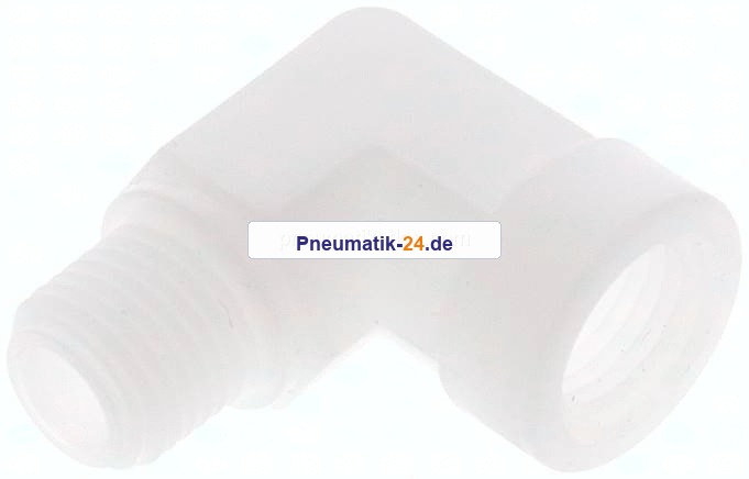 90°-Einschraubwinkel G 1/4"(IG)-G 1/4"(AG), Polypropylen