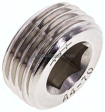 Verschlussstopfen Innenskt. R 1/2", V4A