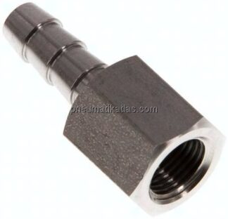 Aufschraub-Schlauchtülle G 1/8"-6 (1/4")mm, 1.4571