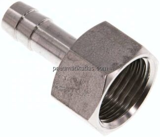Aufschraub-Schlauchtülle G 1/2"-9 (3/8")mm, 1.4571