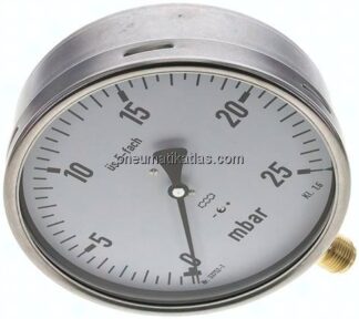 Manometer senkrecht 160mm, 0 - 25 mbar, G 1/2"