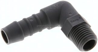 Winkel-Gewindetülle R 1/4"-10mm, PA 6