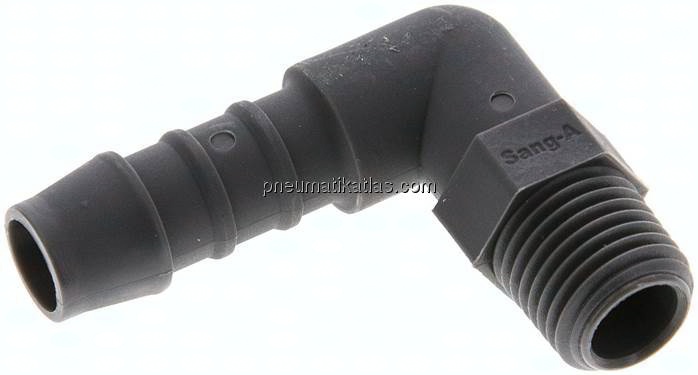 Winkel-Gewindetülle R 1/4"-10mm, PA 6