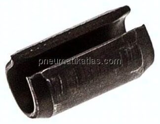 Spannhülse DIN 1481 / ISO 8752, 5,0x10, Stahl blank (schwarz)