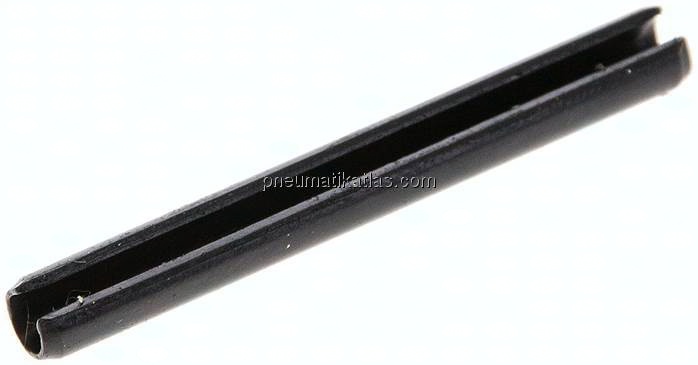 Spannhülse DIN 1481 / ISO 8752, 5,0x45, Stahl blank (schwarz)