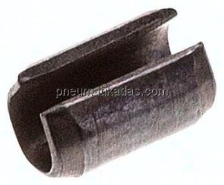 Spannhülse DIN 1481 / ISO 8752, 6,0x10, Stahl blank (schwarz)