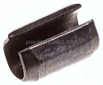 Spannhülse DIN 1481 / ISO 8752, 6,0x10, Stahl blank (schwarz)