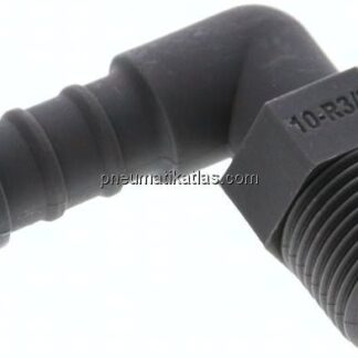 Winkel-Gewindetülle R 3/8"-10mm, PA 6