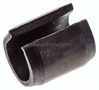 Spannhülse DIN 1481 / ISO 8752, 8,0x10, Stahl blank (schwarz)