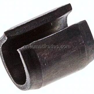 Spannhülse DIN 1481 / ISO 8752, 8,0x10, Stahl blank (schwarz)
