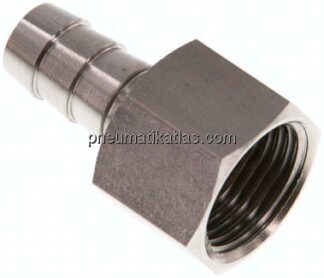 Aufschraub-Schlauchtülle G 3/8"-9 (3/8")mm, 1.4571