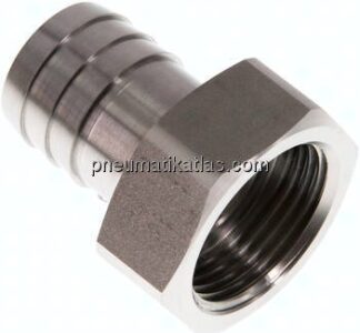Aufschraub-Schlauchtülle G 1"-25 (1")mm, 1.4571