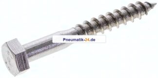 Sechskant-Holzschraube DIN 571, 10x80, Edelstahl A2
