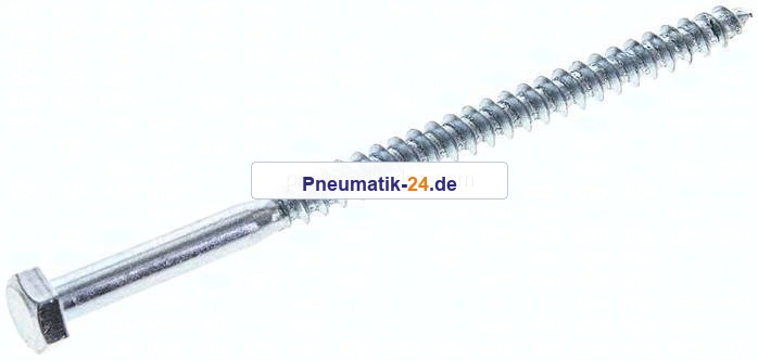 Sechskant-Holzschraube DIN 571, 6x100, Stahl verzinkt