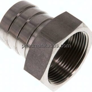 Aufschraub-Schlauchtülle G 1-1/2"-38 (1-1/2")mm, 1.4571
